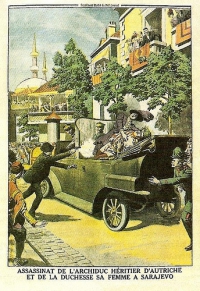 Ferenc Ferdinánd megölése. A Le Petit Journal címlapja