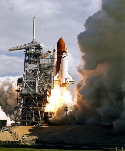 Challenger űrepülőgép fellövése (forrás: Shutterstock)