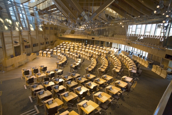 A skót parlament ülésterme