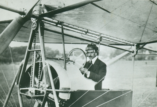 Aurel Vlaicu a Vlaicu II-n 1912-ben