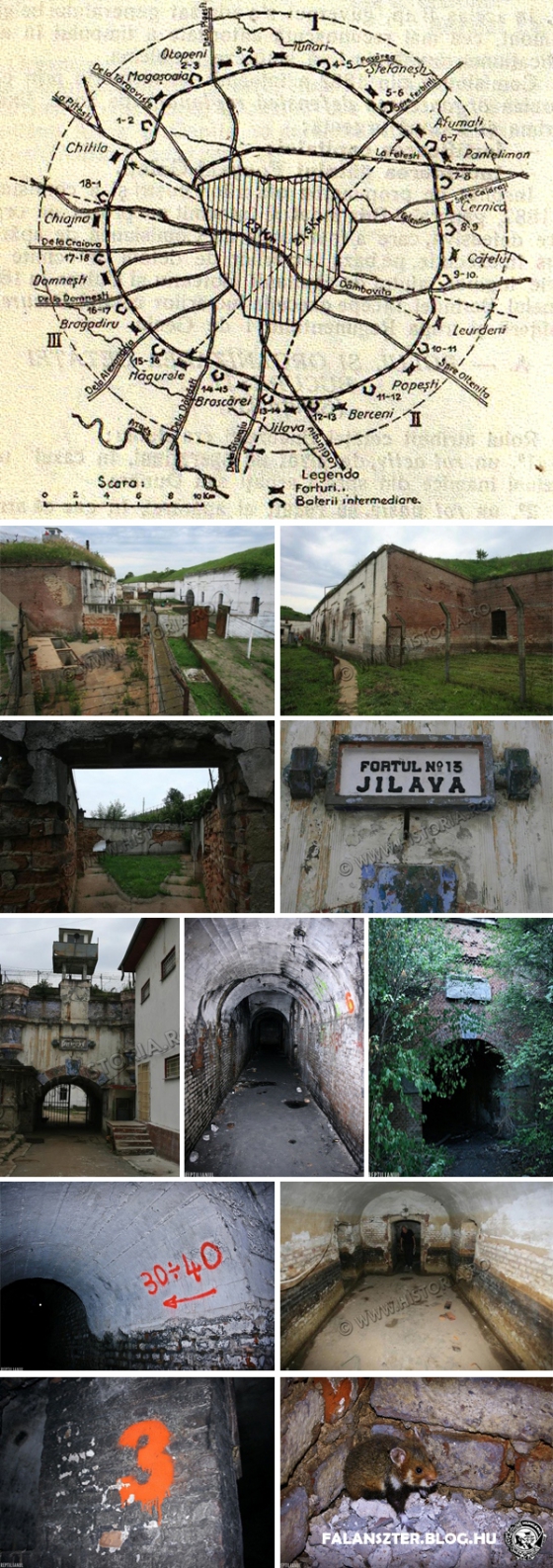 Bukarest erődrendszere (Fotó: Historia.ro, Reptilianul.blogspot.com)