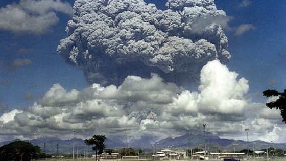 A Pinatubo vulkán kitörése 1991-ben