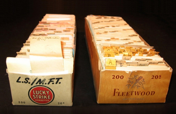 Feljegyzések a cigarettásdobozokban