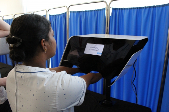 A Hand-in-Scan Szingapúrban, a National University Hospitalban
