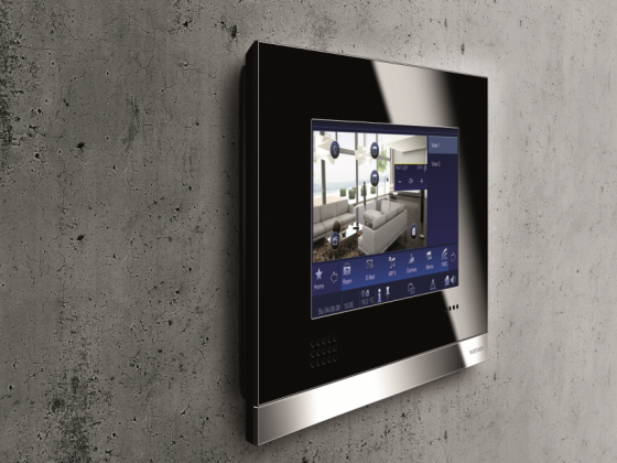 Érintőpanel a KNX rendszerben mért adatok megjelenítésére