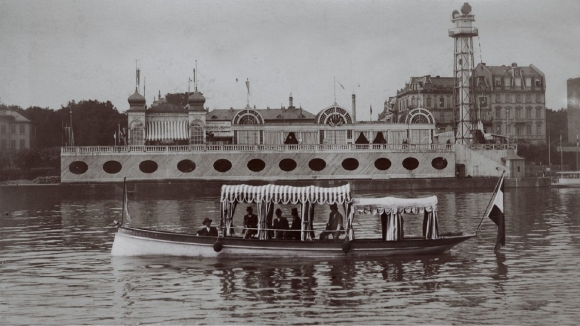 Elektra, elektromos hajó 1891-ből, Frankfurt forrás: Siemens)