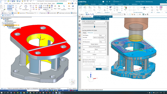 Solid Edge 2022 CAM Pro – 2,5 tengelyes megmunkálás