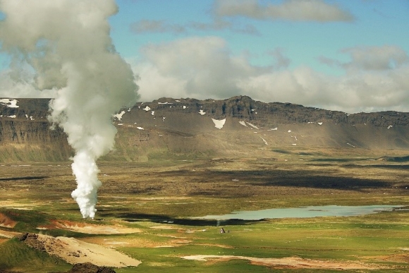 Geotermikus hőforrás Izlandon
