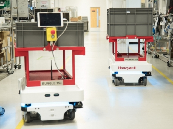 MiR robotok a Honeywell egységében